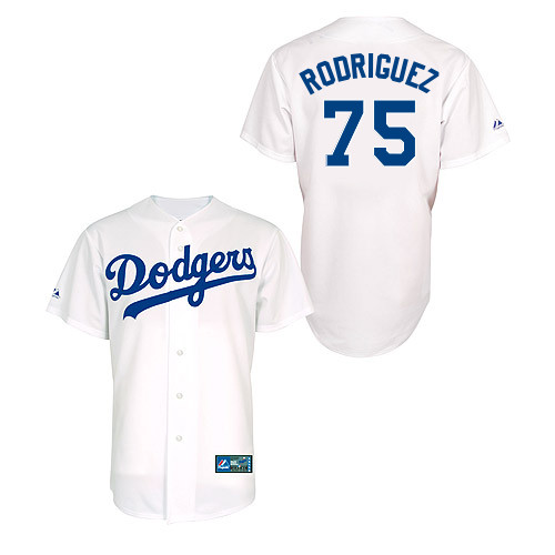 Paco Rodriguez #75 Youth Baseball Jersey-L A Dodgers Authentic Home White MLB Jersey